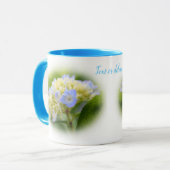 Soft Hydrangea Blume Personalisiert Tasse (Vorderseite Links)