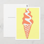 Soft Ice Creme Postkarte (Vorne/Hinten)