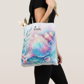 Soft Iridescent Pastel Hues Conch Seashell Tasche (Von Nahem)