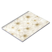 Soft Ivory Floral Abstrakt Notizblock (Linke Seite)