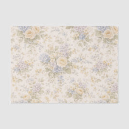 Soft Ivory Garden Bloom Seidenpapier