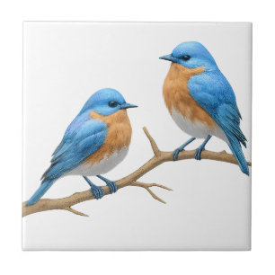 Soft Ivory Lovebirds Romantische Bluebirds Hochzei Fliese