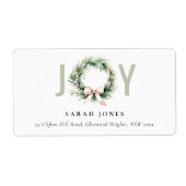 Soft Joft Blush Green Weihnachtsanschrift (Vorne)