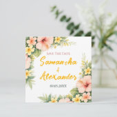 Soft & Joyful Tropical Garden   Save The Date (Stehend Vorderseite)