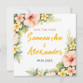 Soft & Joyful Tropical Garden   Save The Date (Vorderseite)