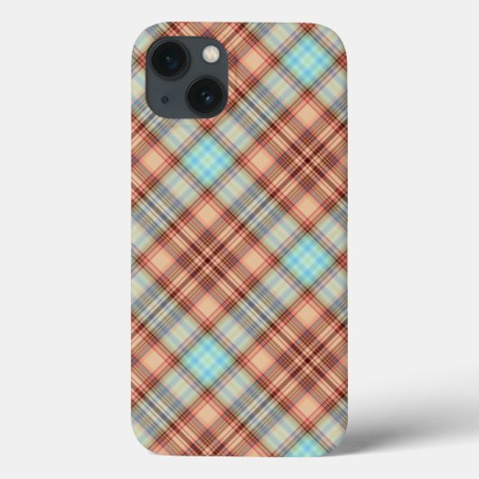 Soft Kariert - Zwei Case-Mate iPhone Hülle (Rückseite)