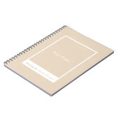 Soft Khaki/Beige Block Zitat Klassiker Notizblock (Linke Seite)