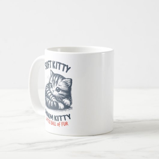 Soft Kitty Kaffeetasse (Vorderseite Links)