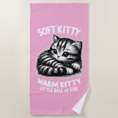Soft Kitty Strandtuch (Vorderseite)