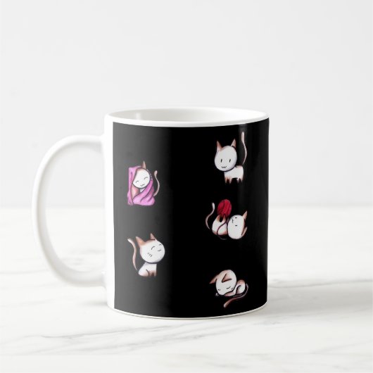 Soft Kitty Warm Kätzchen Kleine Ball von Fur Happy Kaffeetasse (Links)
