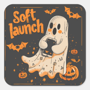 Soft Launch ExDesigner Halloween Quadratischer Aufkleber