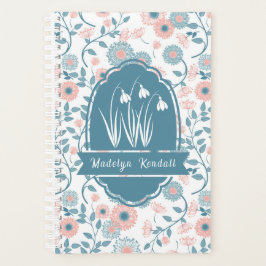 Soft Laurentian Floral Custom Name Planer