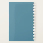 Soft Laurentian Floral Custom Name Planer (Rückseite)