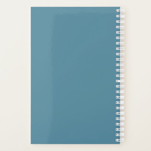 Soft Laurentian Floral Custom Name Planer (Rückseite)