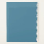 Soft Laurentian Floral Custom Name Planer (Rückseite)