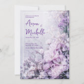 Soft Lavender Blossom Einladung zur Hochzeit (Vorderseite)