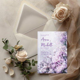 Soft Lavender Blossom Einladung zur Hochzeit