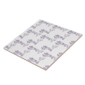 Soft Lavender Botanical Pattern Tile Fliese (Seite)