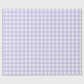 Soft Lavender Classic Gingham Prüfmuster Geschenkpapier (Flach)