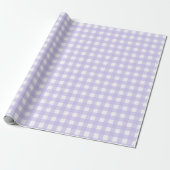 Soft Lavender Classic Gingham Prüfmuster Geschenkpapier (Ungerollt)