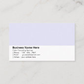 Soft Lavender Delicate Dreamy Color Consulting Visitenkarte (Rückseite)