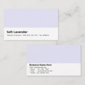 Soft Lavender Delicate Dreamy Color Consulting Visitenkarte (Vorne/Hinten)