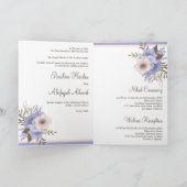 Soft Lavender Floral Islamische Hochzeit Einladung (Innenseite)