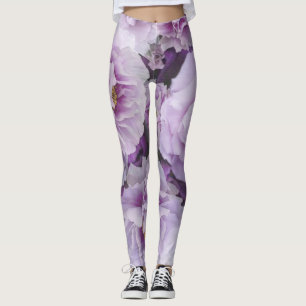 Soft Lavender Shabby Chic Botanischer Garten Leggings