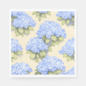 Soft Lemo Blue Hydrangea Standard Luncheon Napkins Serviette (Vorderseite)