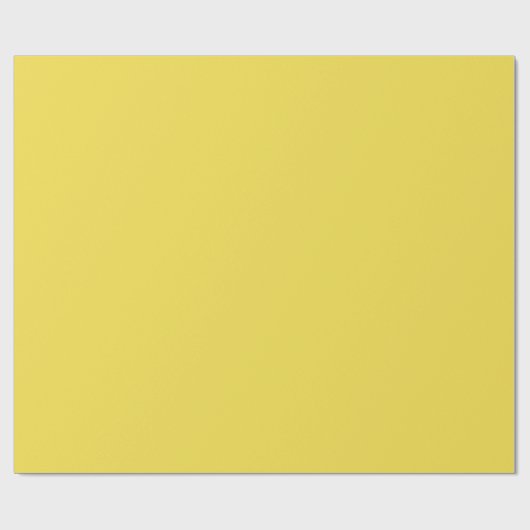 Soft Lemon Yellow Geschenkpapier (Flach)