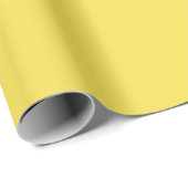 Soft Lemon Yellow Geschenkpapier (Rolleneckpunkt)