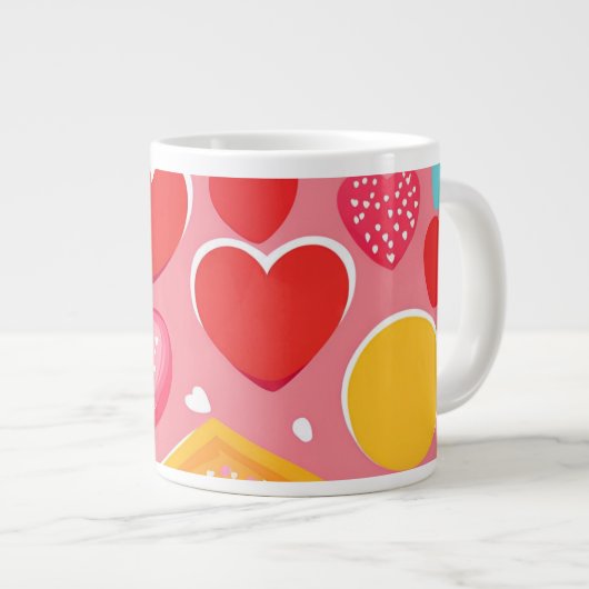 Soft Liebe | Jumbo-Tasse (Vorderseite Rechts)