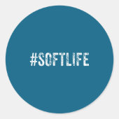 Soft Life Dont Stress Stress Softlife Softli Runder Aufkleber (Vorderseite)