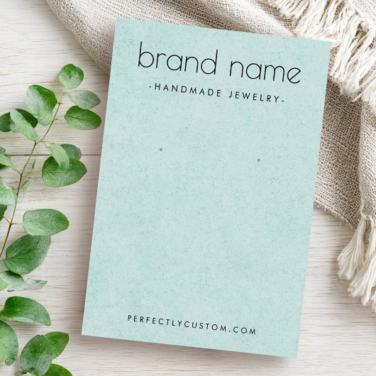 Soft Light Aqua Blue Textur Ohrring-Grafikkarte