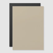 Soft Light Beige Background – Wedding Design Magneteinladung (Vorne/Hinten)