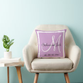 Soft Light Lila Lavender Wedding Sake Kissen (Stuhl )
