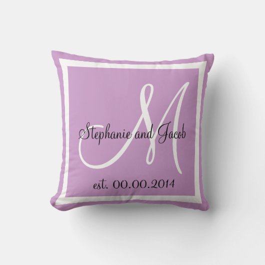 Soft Light Lila Lavender Wedding Sake Kissen (Vorderseite)