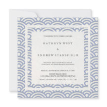 Soft Lila Blue Waves Eleganter Beach Wedding