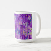 Soft Lila Bricks Tasse (VorderseiteRechts)