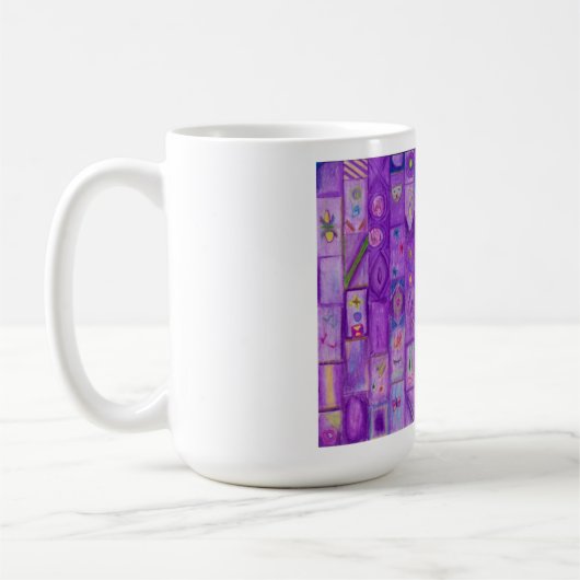 Soft Lila Bricks Tasse (Links)