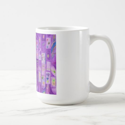 Soft Lila Bricks Tasse (Rechts)