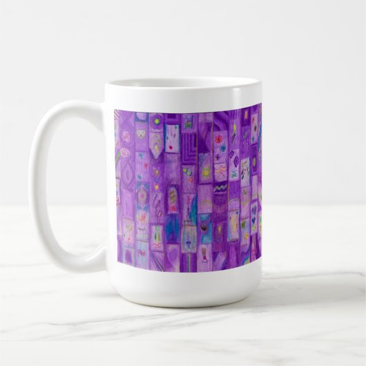 Soft Lila Bricks Tasse (Links)