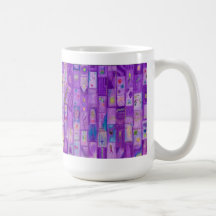 Soft Lila Bricks Tasse