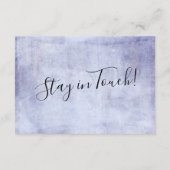 Soft Lila Grunge "We ve Moved" Einschlusskarte Begleitkarte (Rückseite)