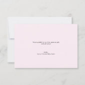 Soft Lila Lavendel Baby Mädchen Custom Fotos Dankeskarte (Rückseite)