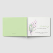 Soft Lila Lilies Wedding Gästebuch (Voll)
