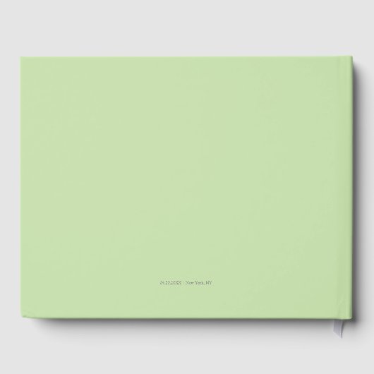 Soft Lila Lilies Wedding Gästebuch (Rückseite)