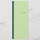 Soft Lila Lilies Wedding Menu Menükarte (Rückseite)