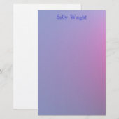 Soft Lila Stationery Briefpapier (Vorne/Hinten)