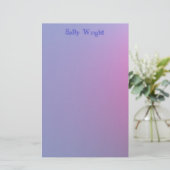 Soft Lila Stationery Briefpapier (Stehend Vorderseite)